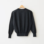CHOMA CREW NECK #BLACK [BN-26SL-039]
