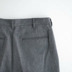 TWEED WOOL ONE TUCK TROUSERS #GRAY [BN-26FM-023]