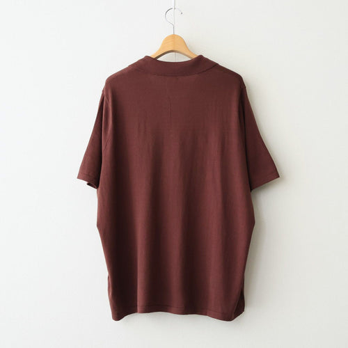 SILK COTTON SKIPPER KNIT #MAROON [26S-BIS-KN66]