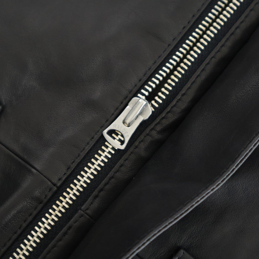 SHEEP LEATHER ZIP BZ #010 RED BLACK [16861 25004]