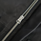 SHEEP LEATHER ZIP BZ #010 RED BLACK [16861 25004]