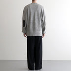 BLENDED KEMPI CREW-NECK SWEATER #PEWTER [252OJ-KN01]