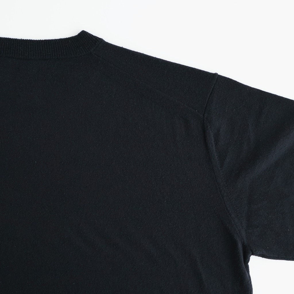 REVIVAL SOFT SILK CREW NECK #BLACK [BN-26SL-033]
