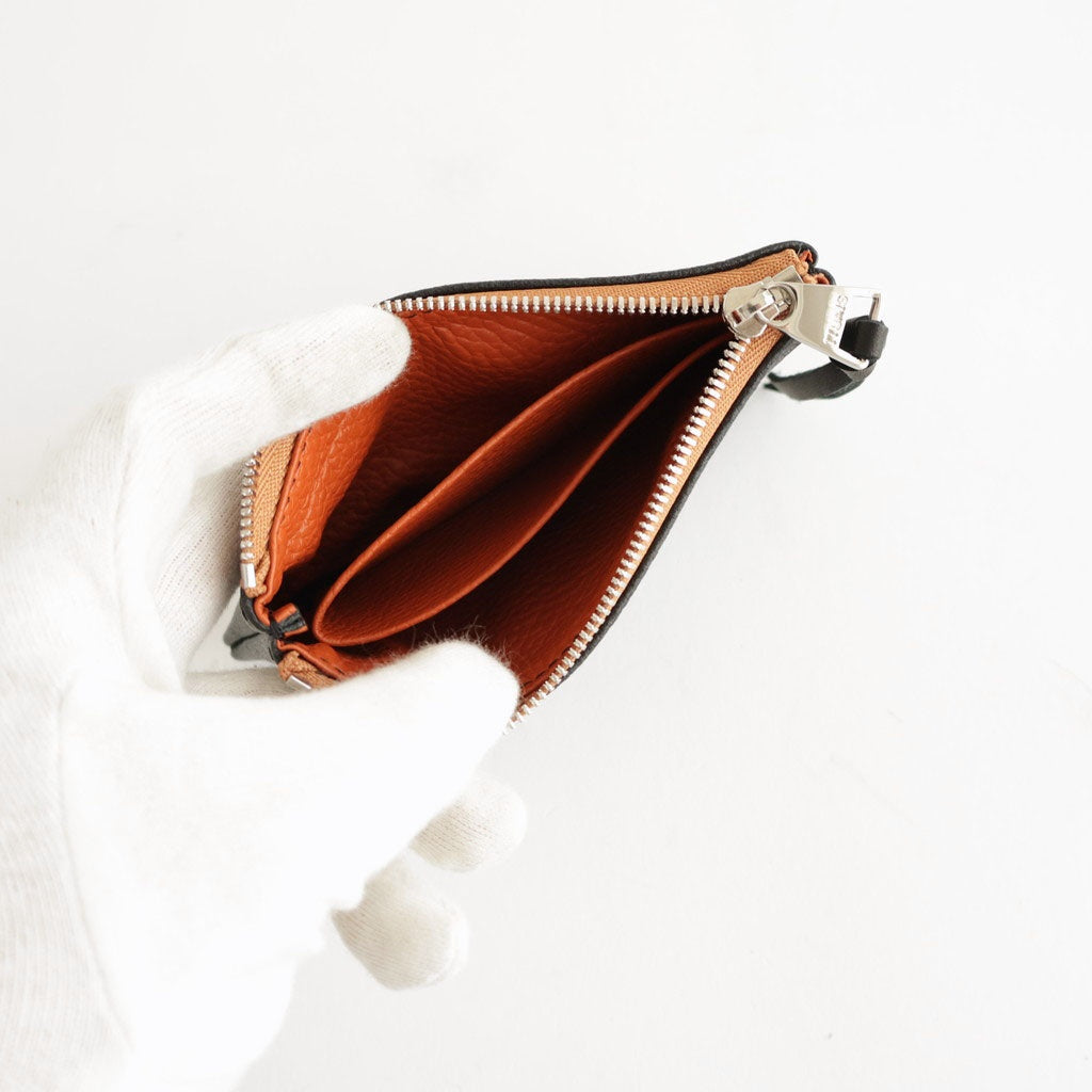qualquer coisa pouch mini - doeskin #black×camel