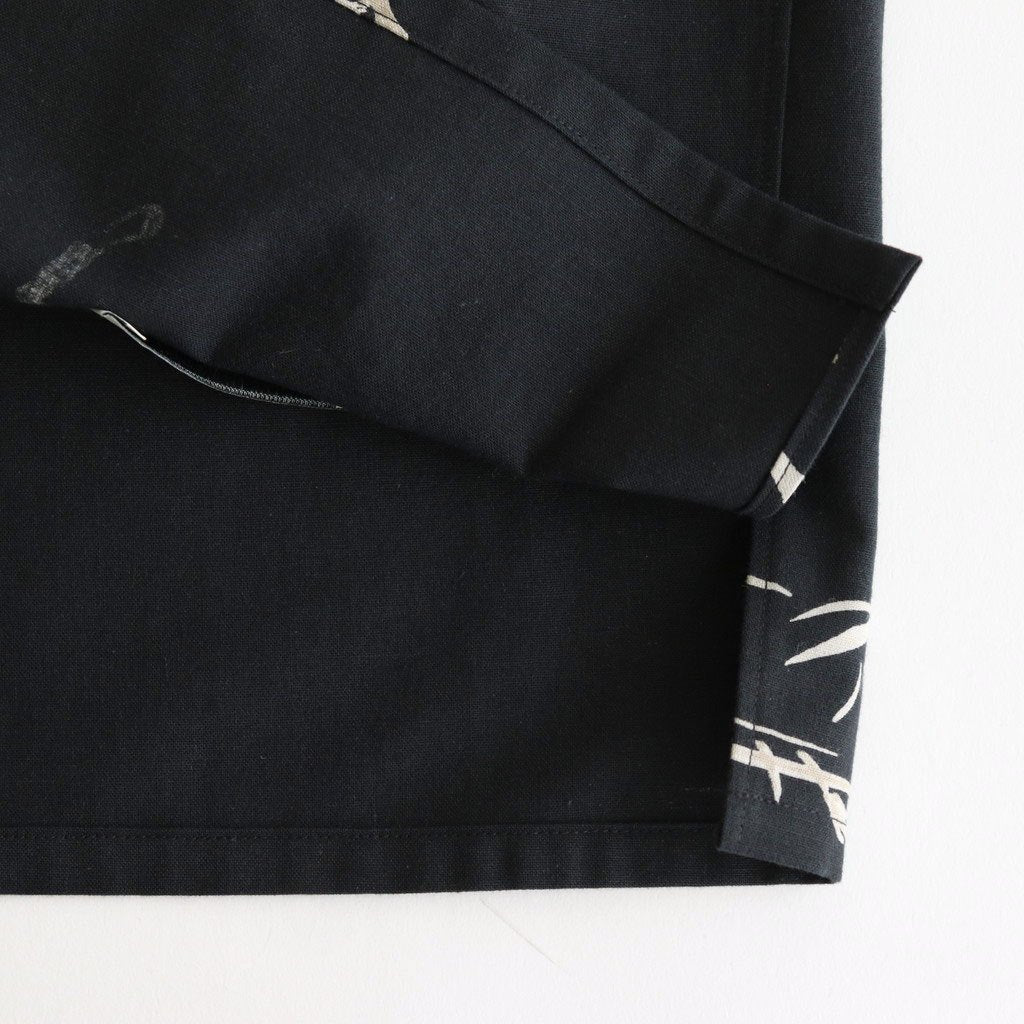 ORIGINAL PRINTED OPEN COLLAR SHIRTS (Animal Drawing) Long-sleeve #ONYX [251OJ-SH18]