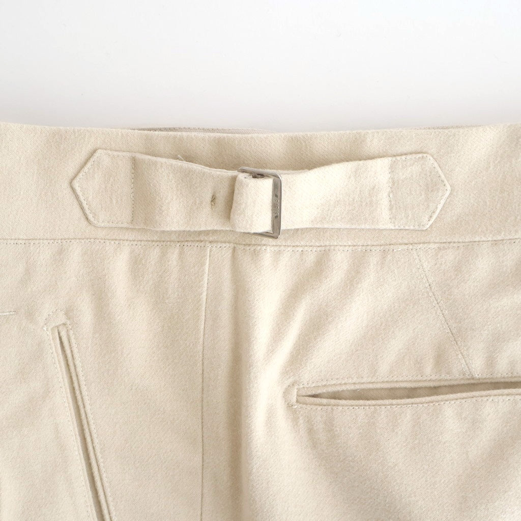 DOUBLE-PLEATED SMARTY TROUSER #BONE [252OJ-PT08]