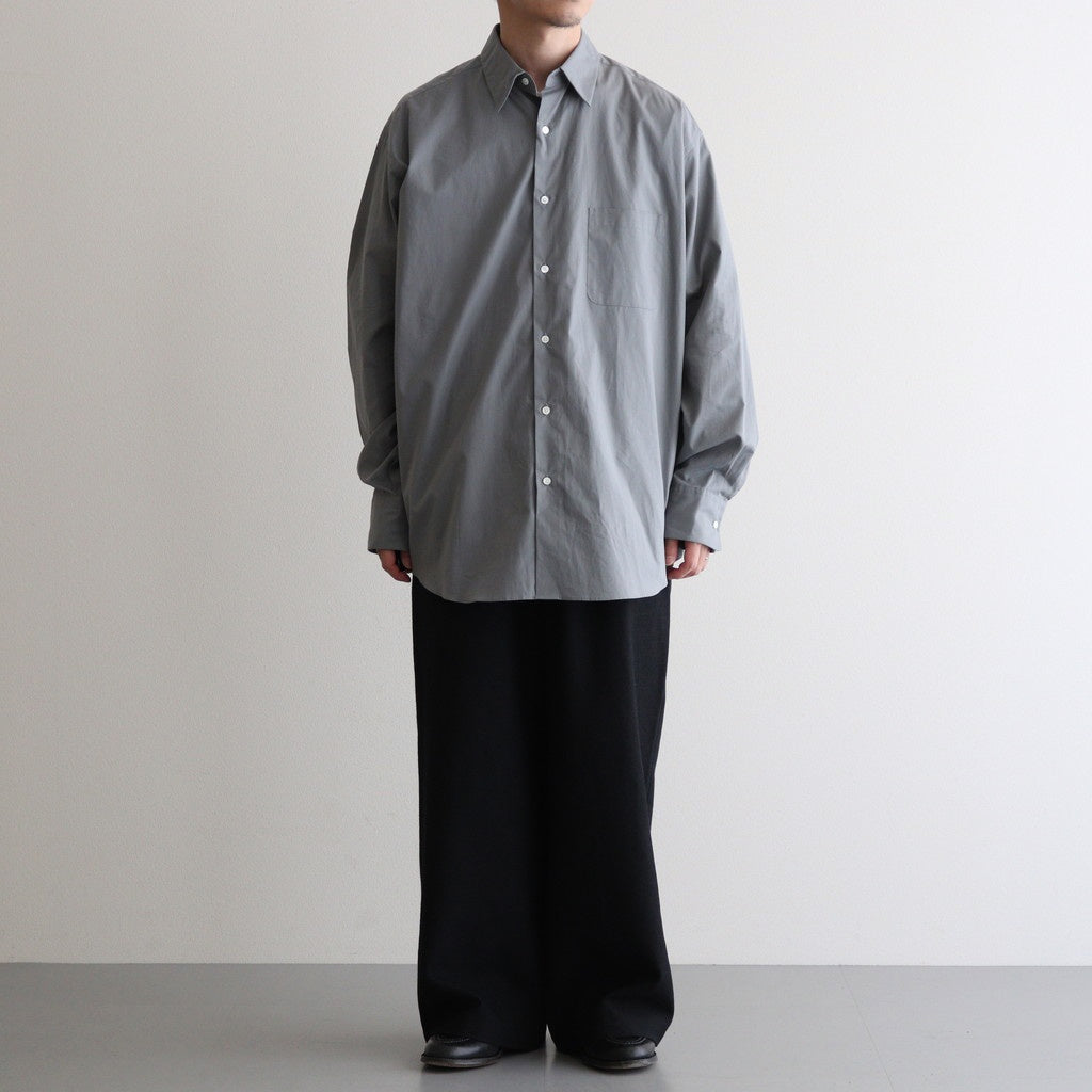 WIDE LEG EASY PANTS #CHAMBRAY BLACK [M25C12PT02C]