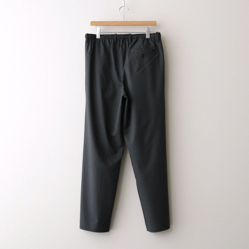 DOUBLE PLEATED EASY TROUSERS #CHARCOAL [A26A15PT02C]