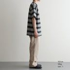 BORDER SS TOP #FOREST x S,BROWN [PMAV-CS04]