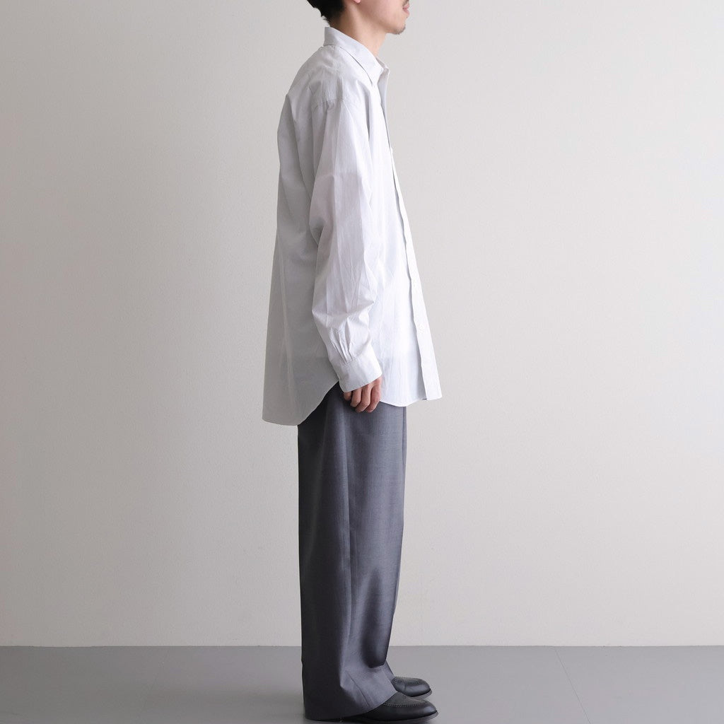 Cottton Silk Check Standard Shirt #White Check [NEP-SS2645]