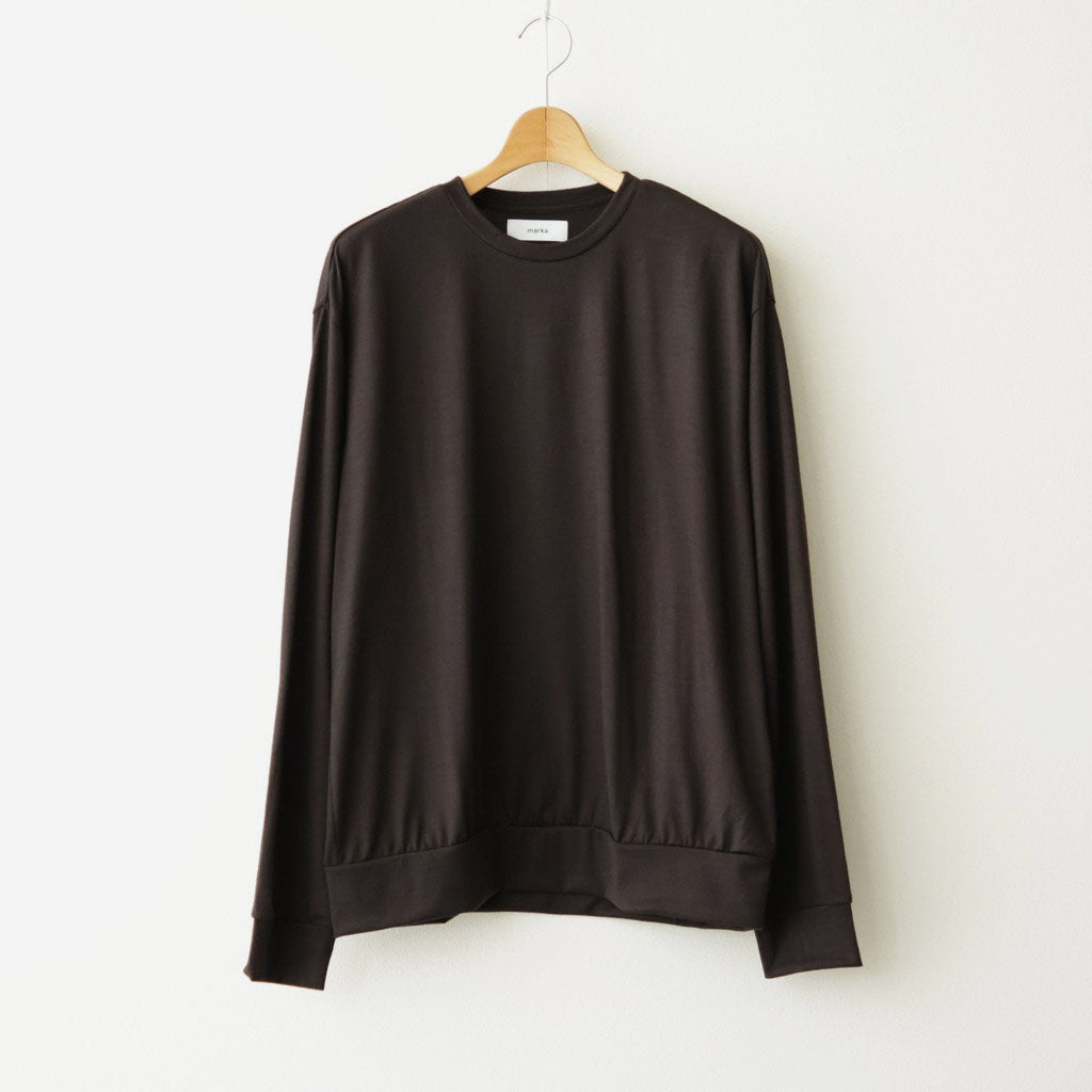 CREW NECK L/S TEE #DARK BROWN [M26C15CS03C]