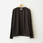 CREW NECK L/S TEE #DARK BROWN [M26C15CS03C]
