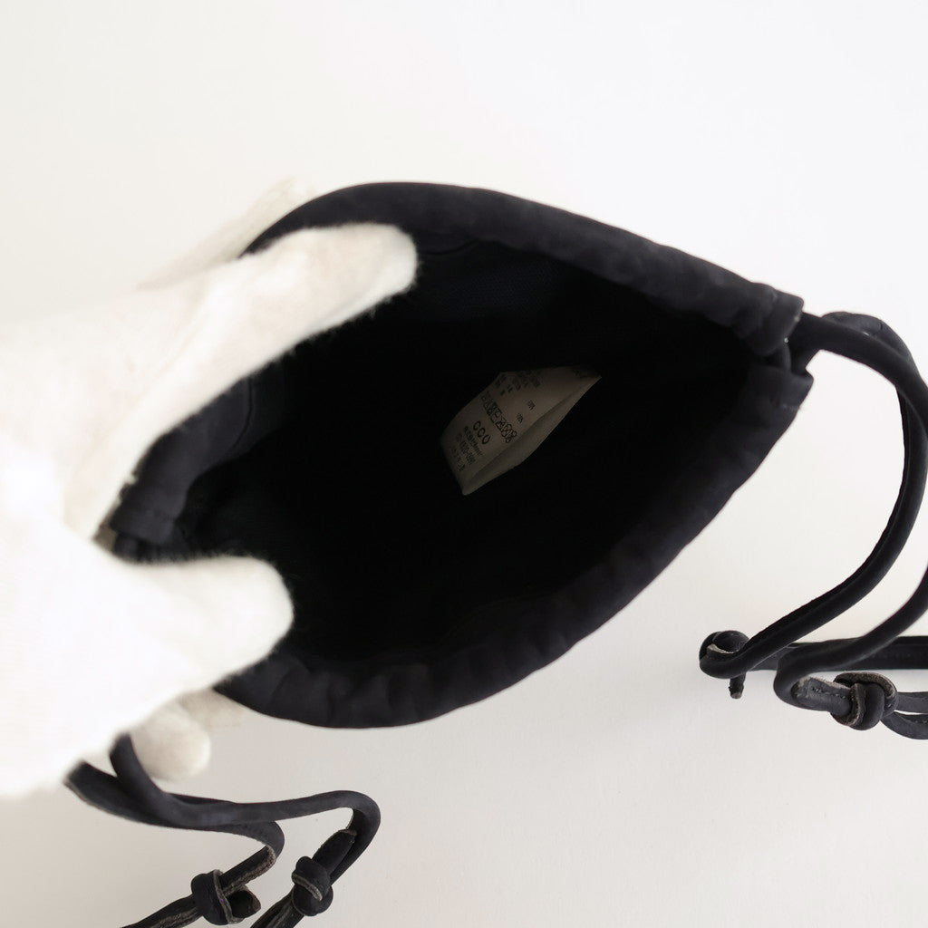 DRAWSTRING BAG #NAVY [BG-32-C-NUBCK-4]