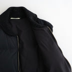 HIGH-COUNT SILK PUFF VEST #BLACK [252OJ-VT02]
