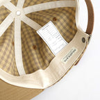MADRAS CHECK CAP - DANNYBOY #MUSTARD [Z01004]