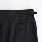 TWO TUCK MILITARY TROUSERS #CHARCOAL GRAY [M25C07PT01C]