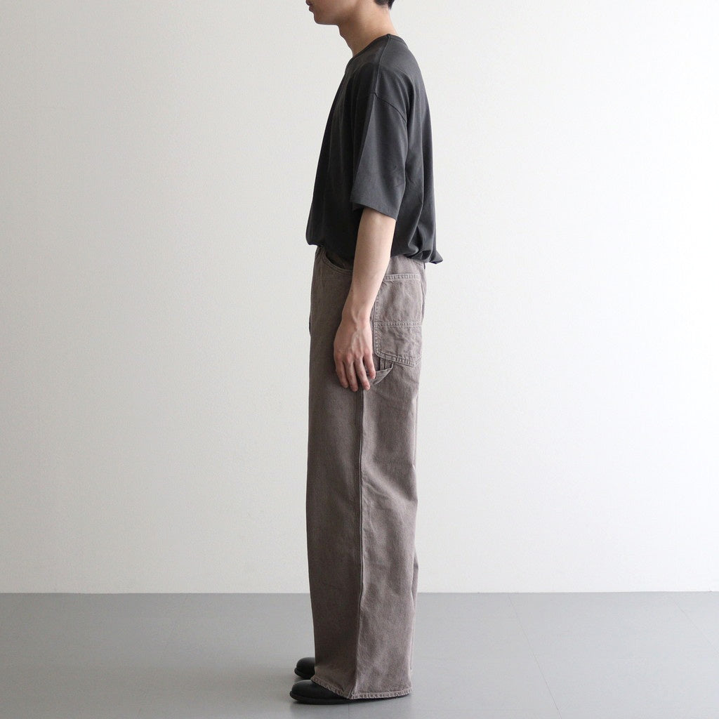 WIDE PAINTER PANTS #BROWN [M25B13PT01C]