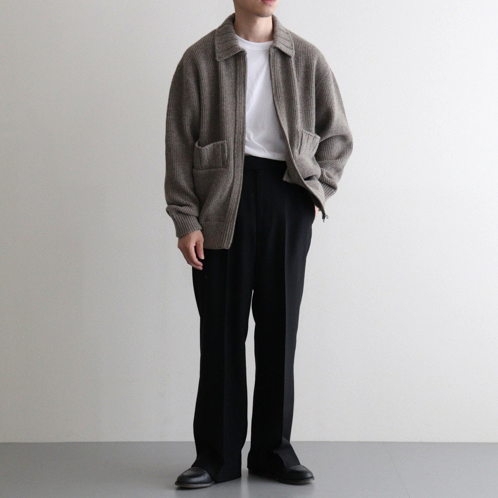 Yak×Ca/Wool Flight Jacket #Beige Mix [NEP-AW2517M]