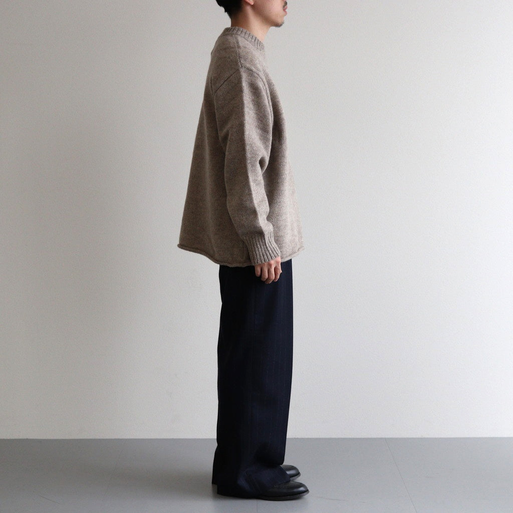 Yak felted sweat shirt #BEIGE×BEIGE [NEP-AW2301]
