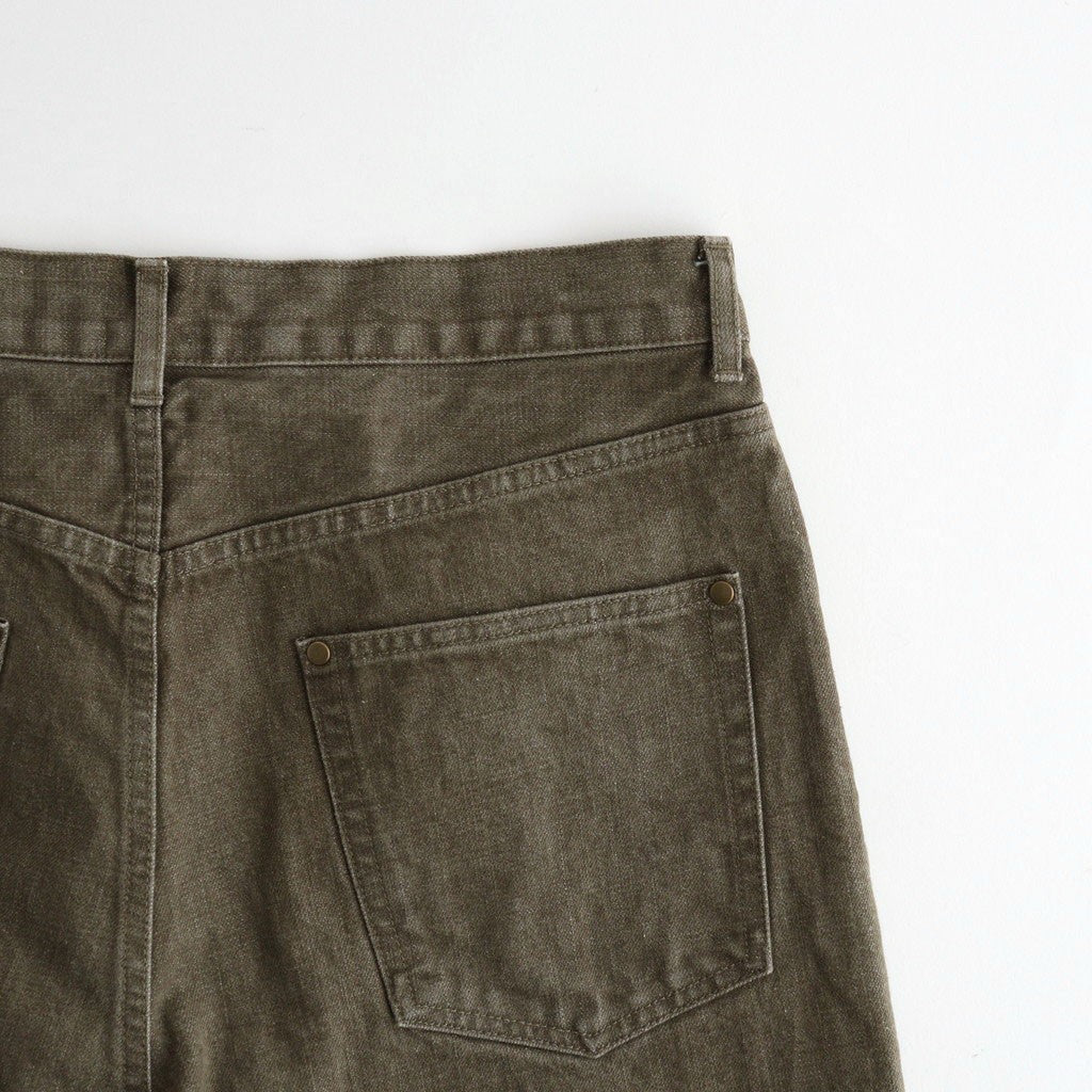 PURE STRAIGHT KHAKI DENIM #KHAKI [26W-BIS-PT05K]