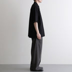 TRIPLE PLEATED EASY TROUSERS #CHARCOAL [A26A16PT02C]