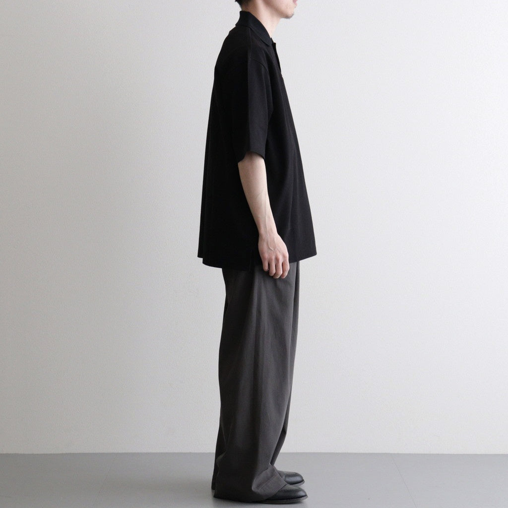 TRIPLE PLEATED EASY TROUSERS #CHARCOAL [A26A16PT02C]