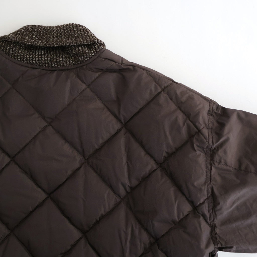 HIGH-COUNT SILK MITTEN PUFF JACKET #WHISKY [252OJ-JK13]