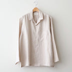 COMFORT FIT OPEN COLLAR SHIRT #TAUPE [A26A22SH02C]