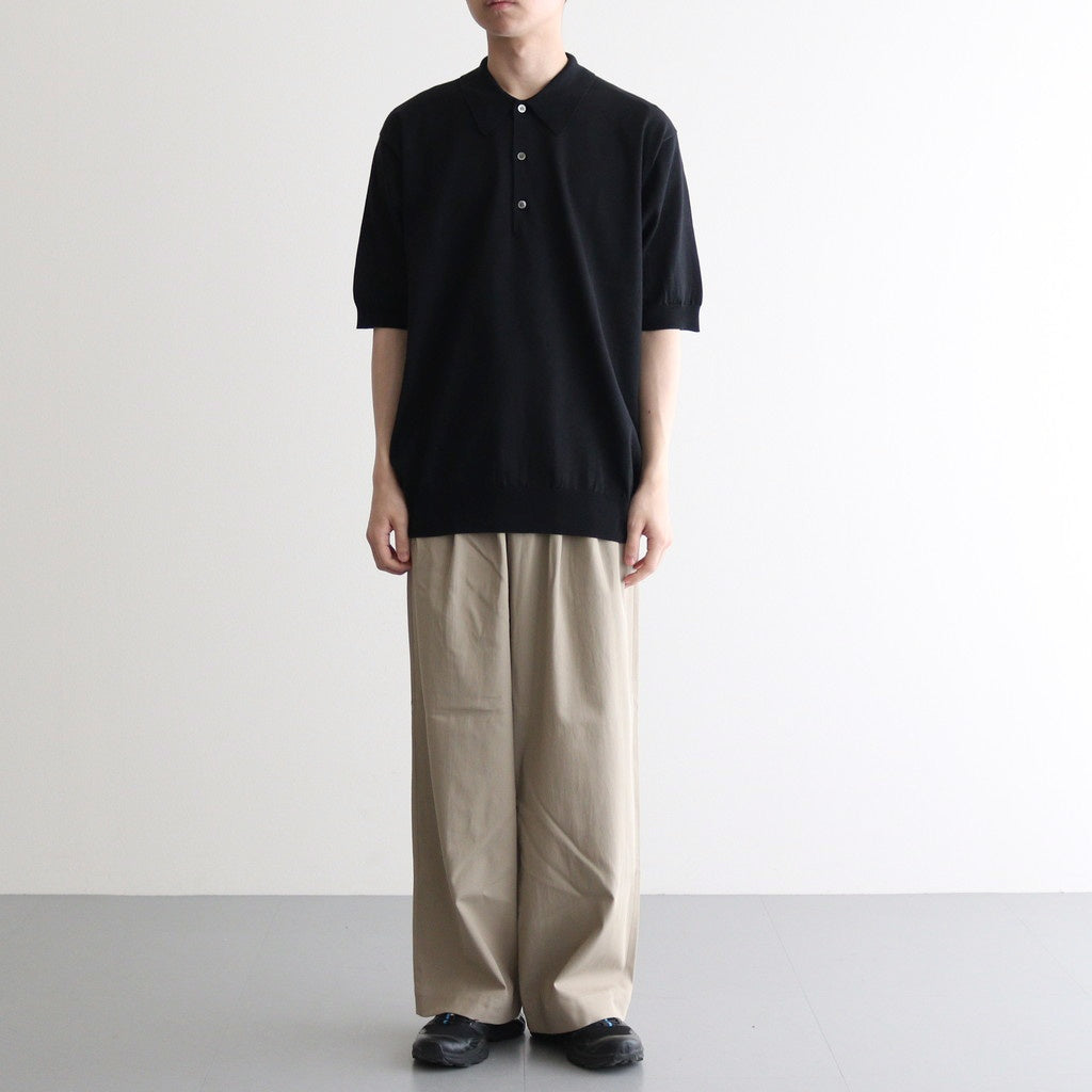 THE SEAISLAND COTTON POLO S/S #BLACK [BN-25SM-057]