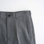 TWEED WOOL ONE TUCK TROUSERS #GRAY [BN-26FM-023]