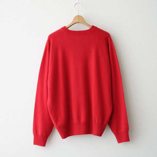 CASHMERE B VNECK MENS #RED [26W-BIS-KN41M]