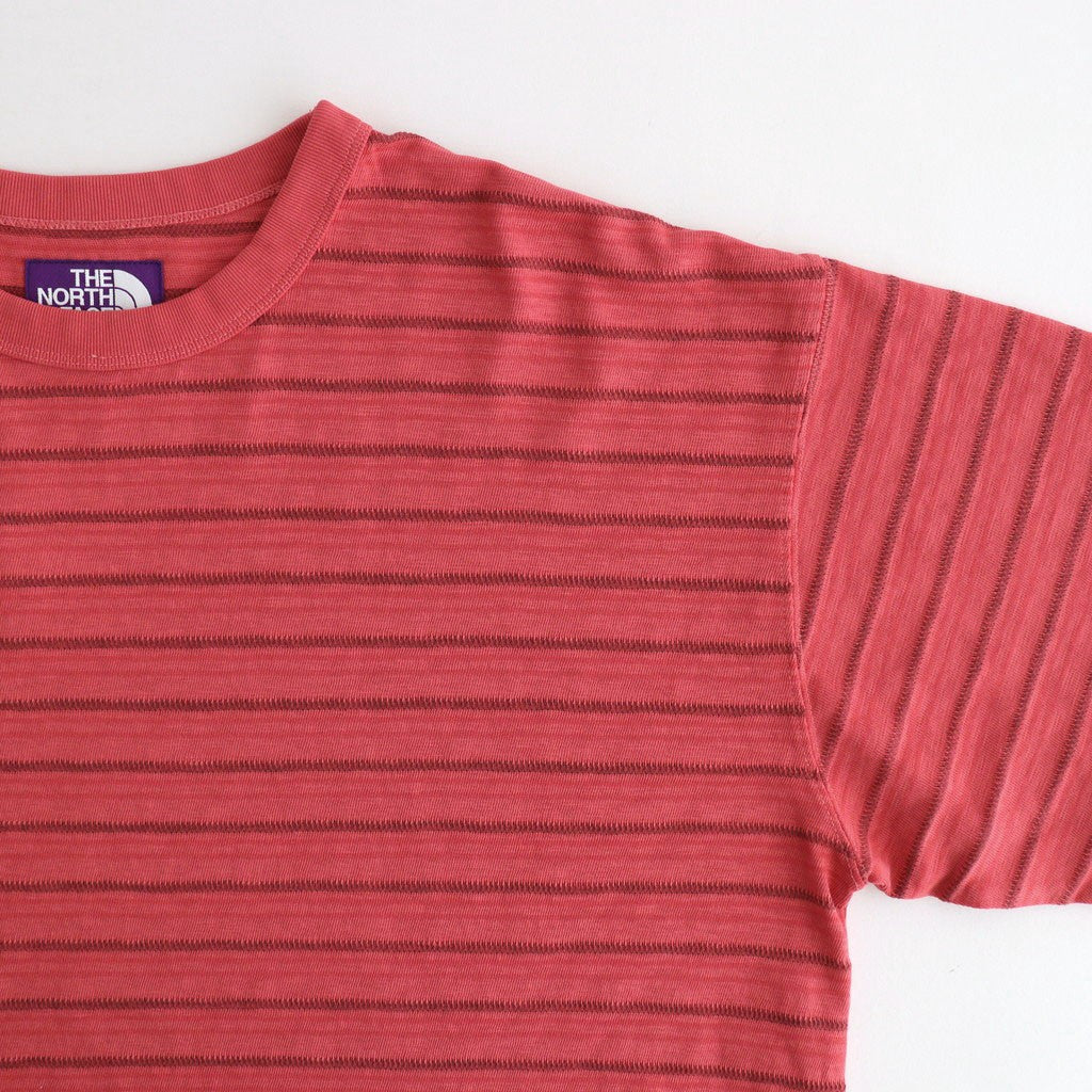 Garment Dyed Jacquard Field Tee #Red [N26SH039]