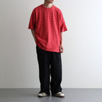 Garment Dyed Jacquard Field Tee #Red [N26SH039]