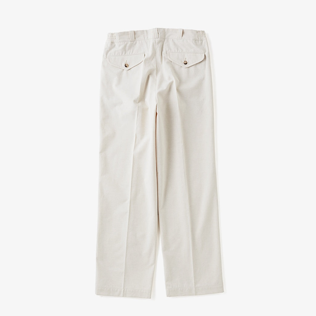 FRONT TUCK ARMY TROUSER #NATURAL [252OJ-PT07]