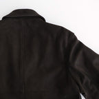 DOUBLE BREASTED JKT #BROWN [SH-62-C-NUBCK-4]