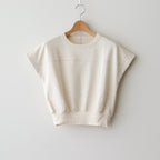 Co/Silk Nep Hem-Rib Football Sleeveless #Ivory [BHSW25S3]