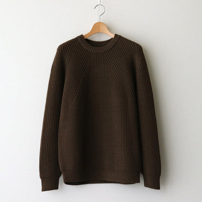 SIGNATURE CREW NECK #OLIVE [BN-24FM-037]