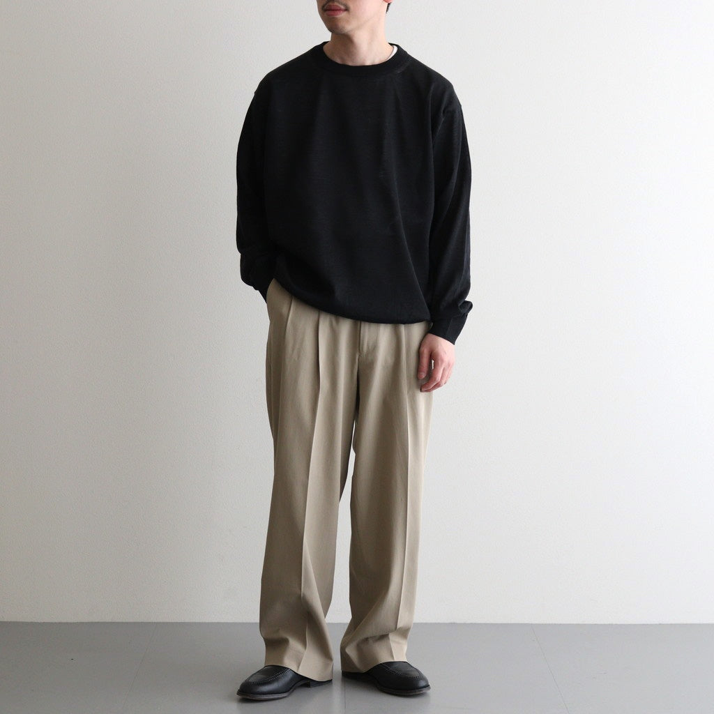 CHOMA CREW NECK #BLACK [BN-25SM-058]