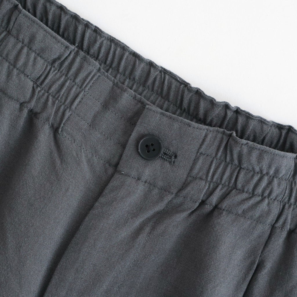 Wool Cupro Easy Wide Trousers #Khaki Gray [NEP-SS2606]