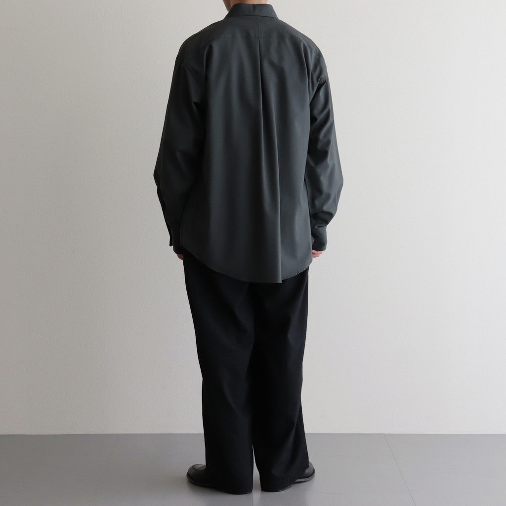 COCOON WIDE EASY PANTS #CHAMBRAY BLACK [M25A12PT01C]