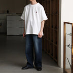 b Patch Tee WIDE #White×Red [bROOTS25S34S26C]