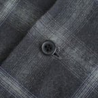 BRUSHED RAYON CHECK OPEN/C SH #021 GREY CHECK [17052 50062]