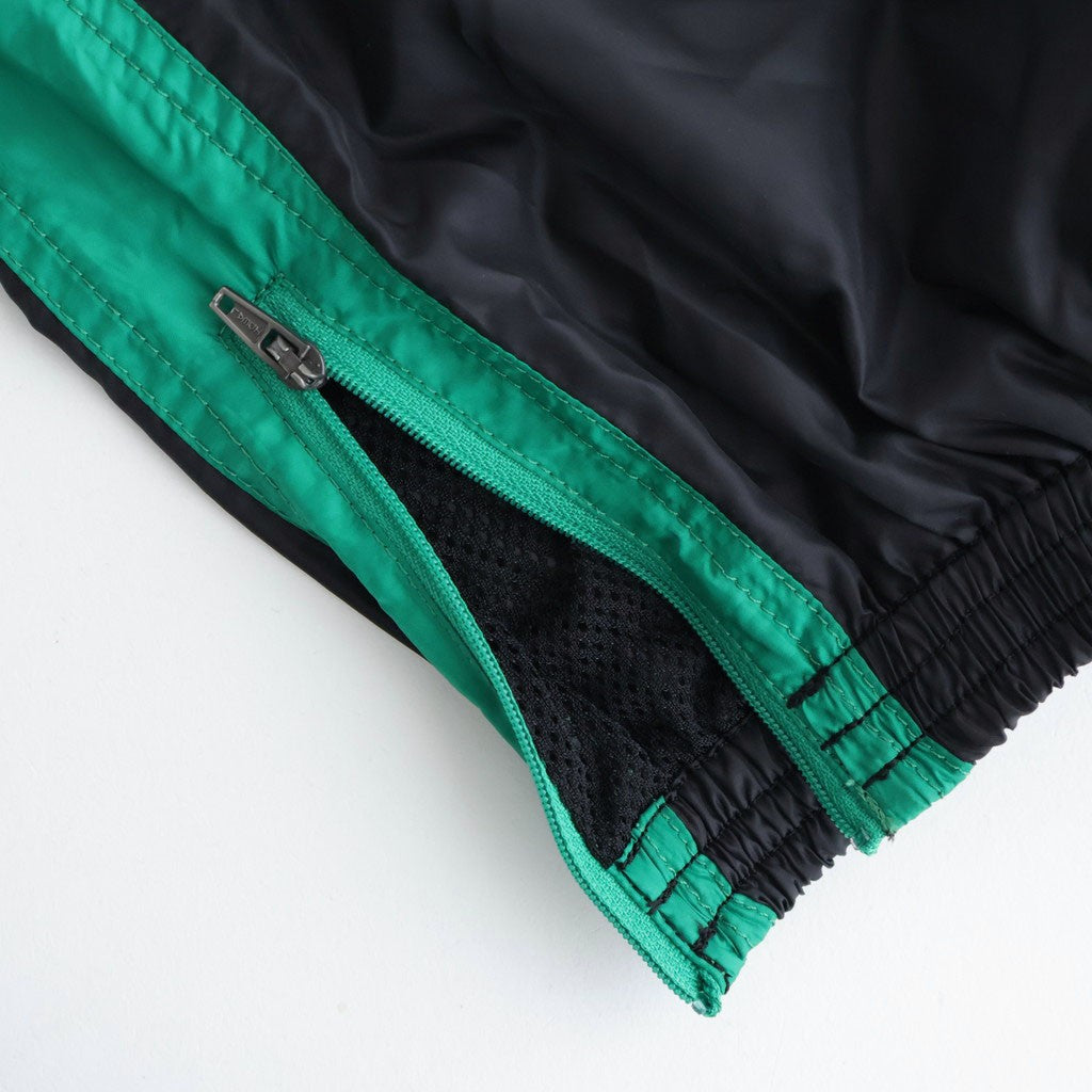 PANEL COLOR TRACK PANTS #BLACK/GRN [DNS26P02]