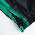 PANEL COLOR TRACK PANTS #BLACK/GRN [DNS26P02]