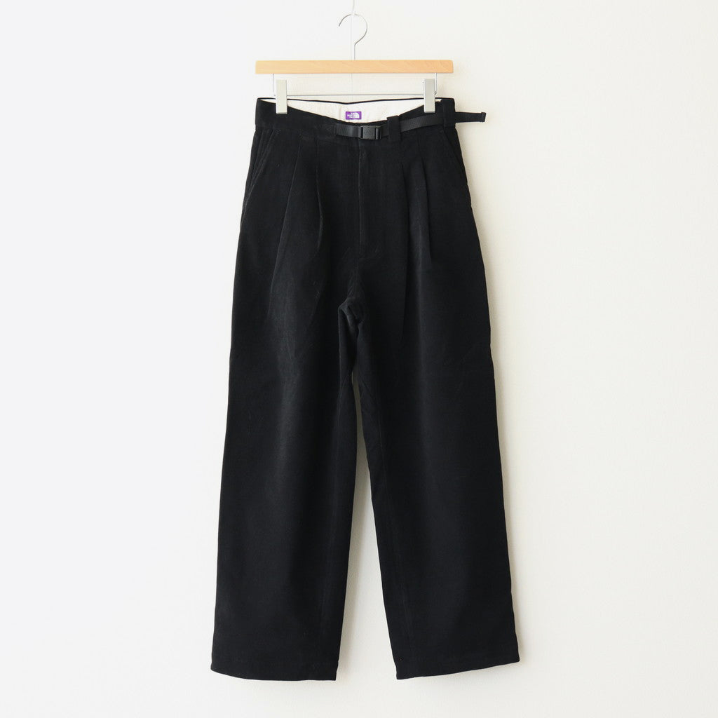 Corduroy Field Tuck Pants #Black [N24FC025]