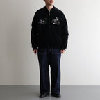 FADED VELVET SOUVENIR JACKET #GRAPHITE [242OJ-JK15]