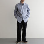 FRONT TUCK ARMY TROUSER #ONYX [251OJ-PT08]