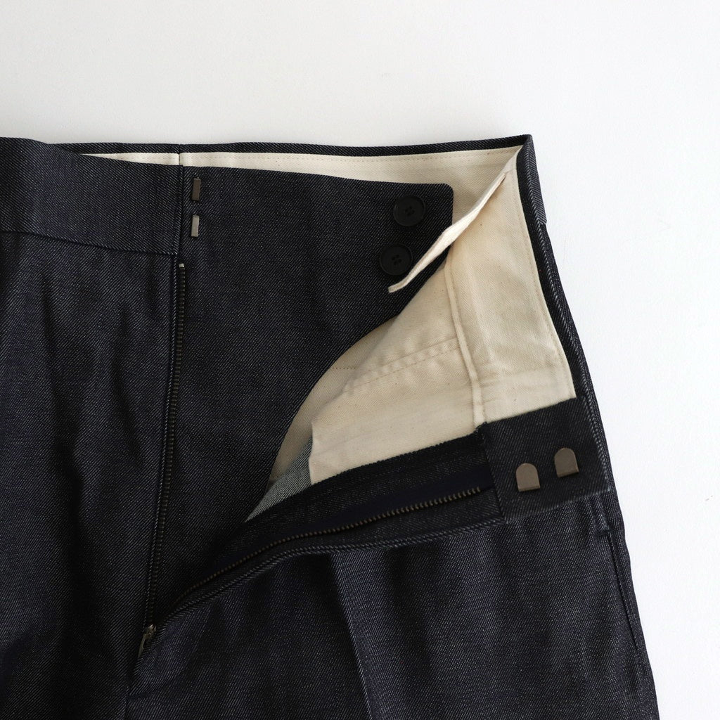 SOLIS COTTON TROUSERS - RIGID DENIM #INDIGO [HV501001]