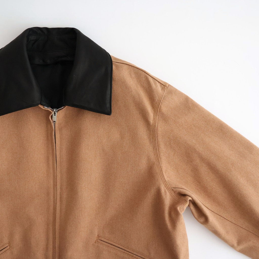 WORKER JACKET #NATURAL BROWN [A26C08BL02C]