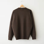 SUNSHINE CASHMERE CREW NECK #BROWN [BN-26FM-057]